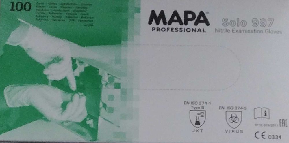 Rękawice  MAPA SOLO 997 niebieskie