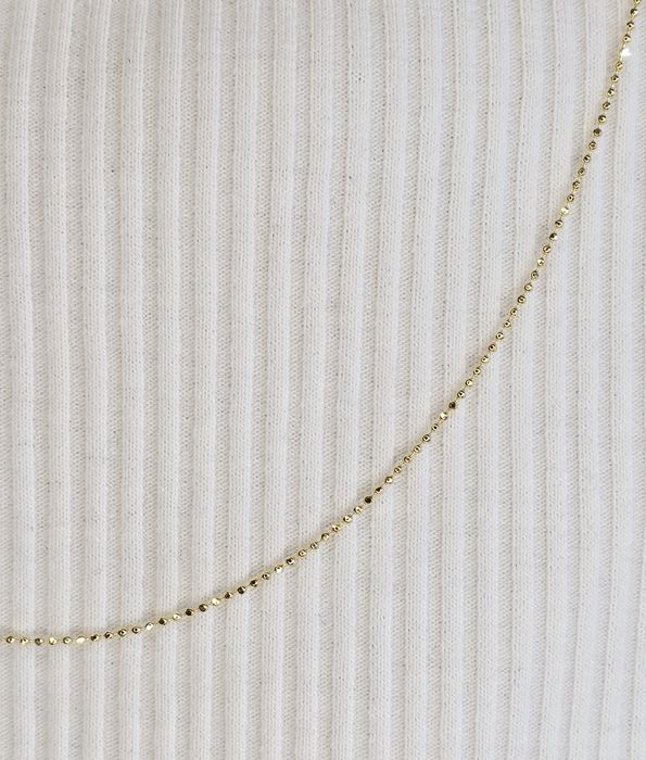 Złoty łańcuszek splot kulki próba 585 14k