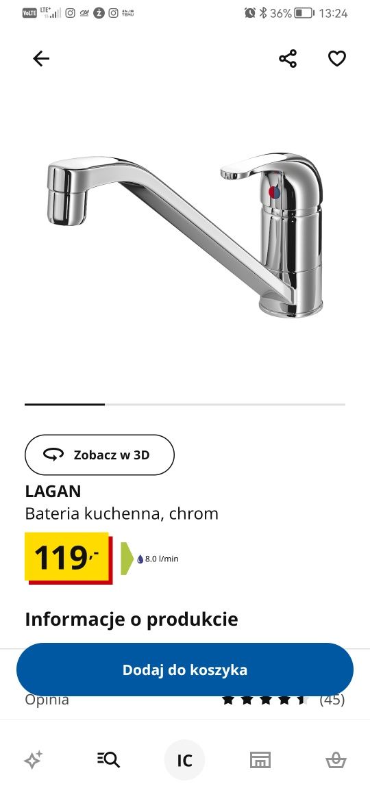 Zlewozmywak bateria i syfon ikea