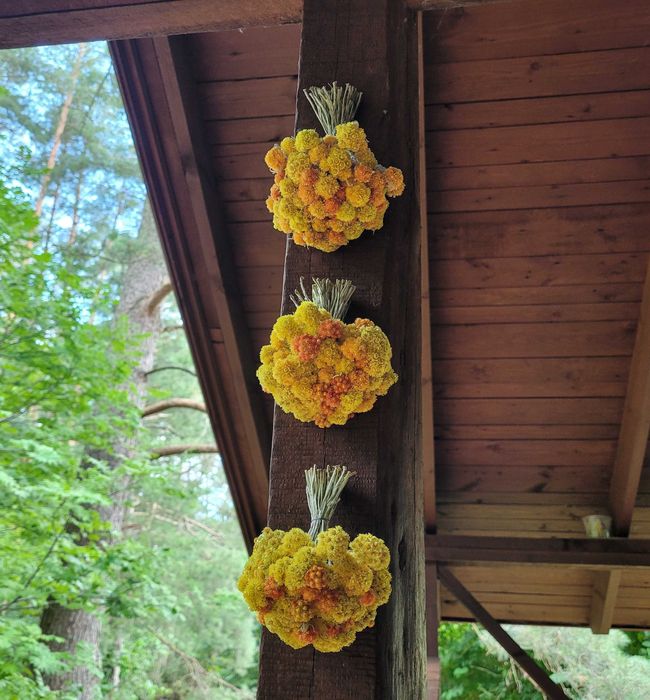 Pęczki suszone bukiety kwiaty / trawy ozdobne / boho