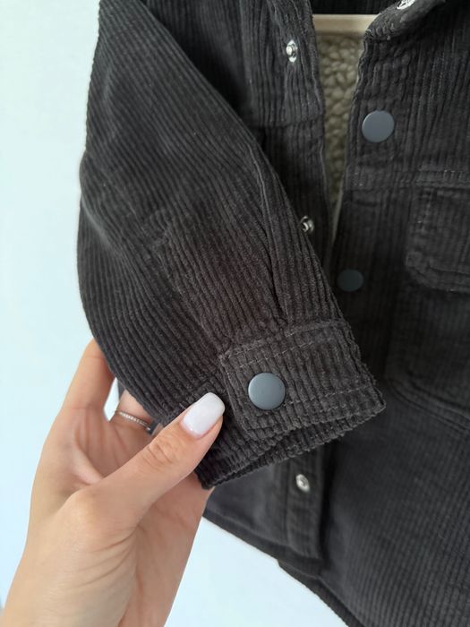 Утеплена сорочка Zara 98, тепла рубашка шерпа велюрова Zara курточка