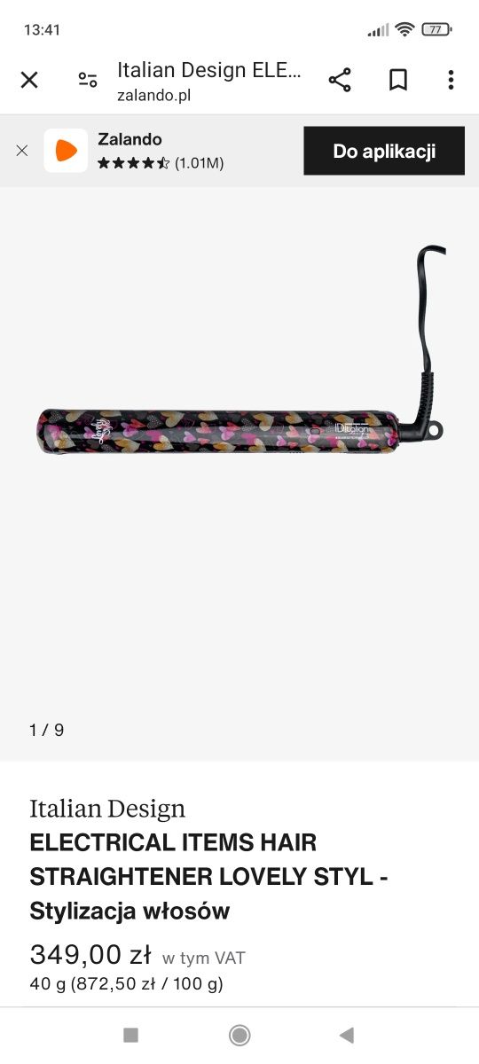 Prostownica ID Italian Lovely Style,35W