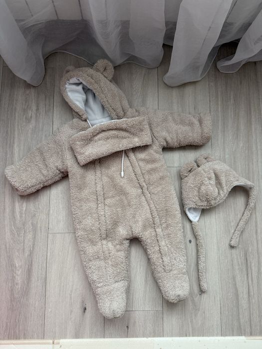 Зимовий тедді комбінезон 74 розмір