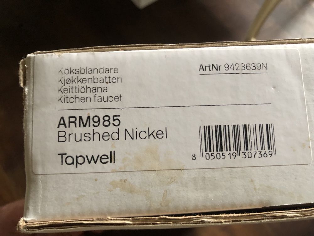 Bateria kuchenna Tapwell ARM985 szczotkowany