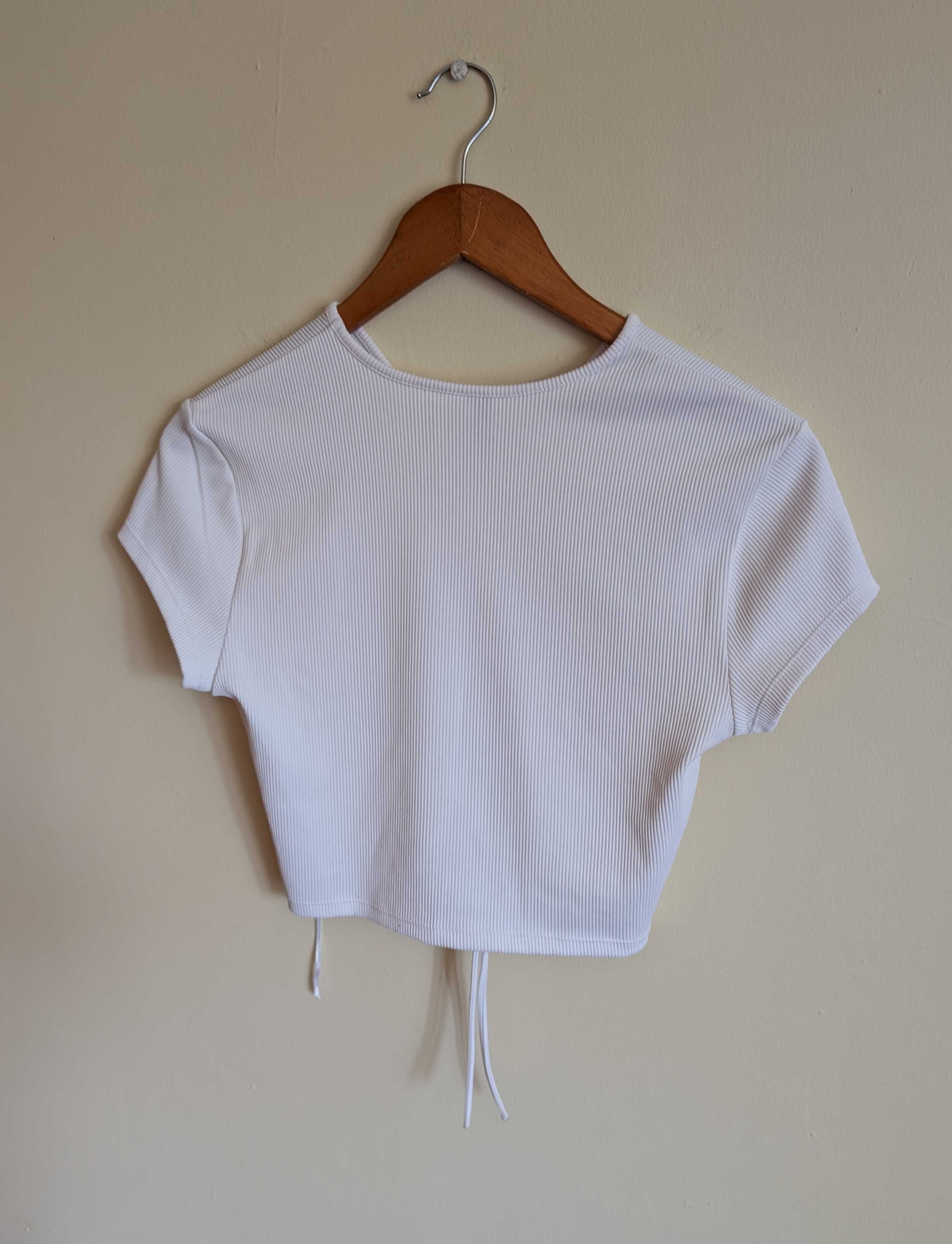 Biała bluzka H&M S [36]