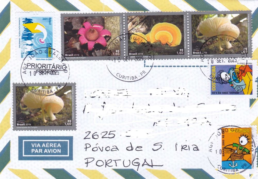 Envelopes selados da Ásia E bRASIL - vários preços