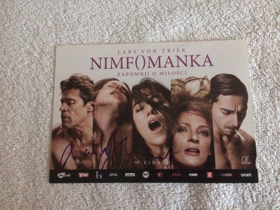 Charlotte Gainsbourg oryginalne autografy