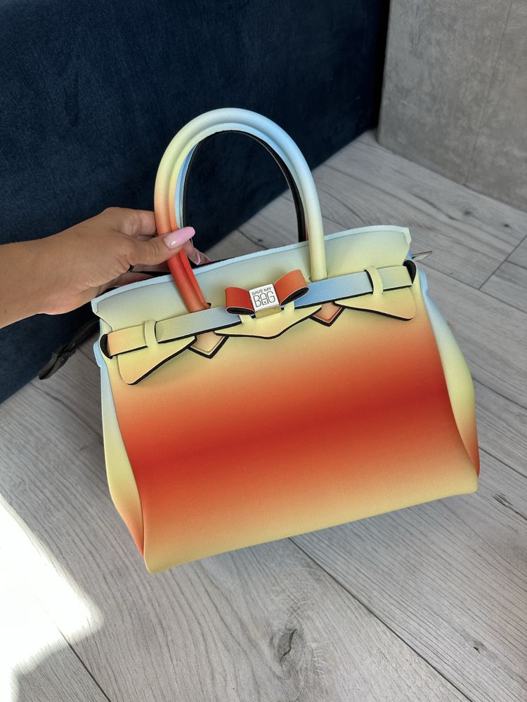 Save my bag сумка стильна літня італійська брендова жовта голуба черво