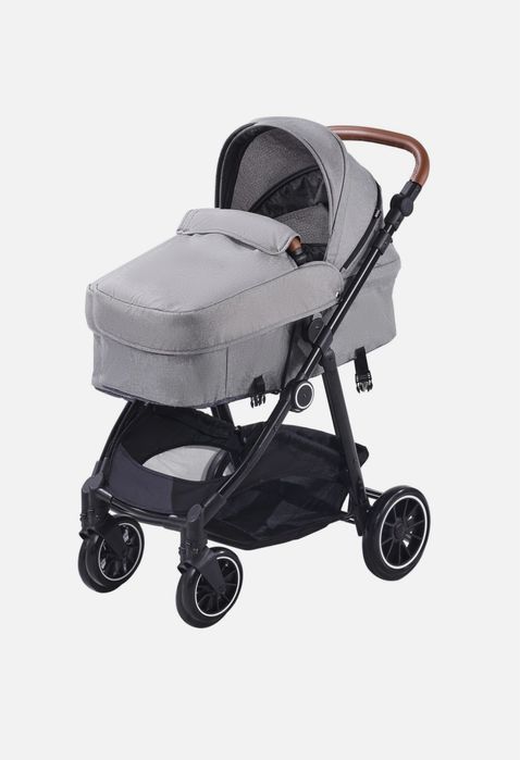 2 w 1. Standardowy wózek dziecięcy VEVOR z gondolą, ciemnoszary