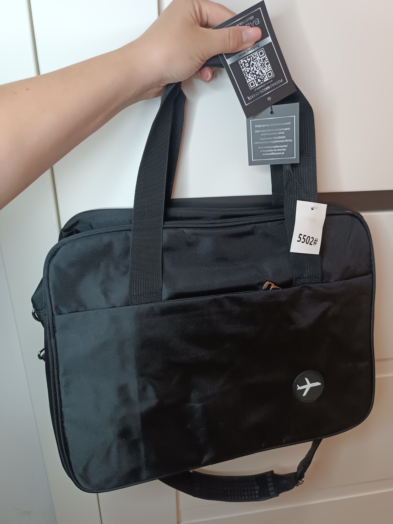 Nowa torba bagaż podręczny czarna t.k. Maxx do samolotu travel