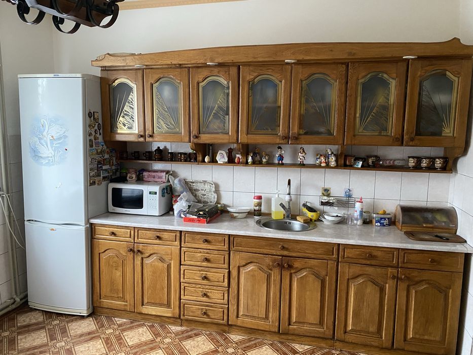 Масив Дубовий Кухня-Ручної роботи_мийка+кран+Доставка в ПОДАРОК!