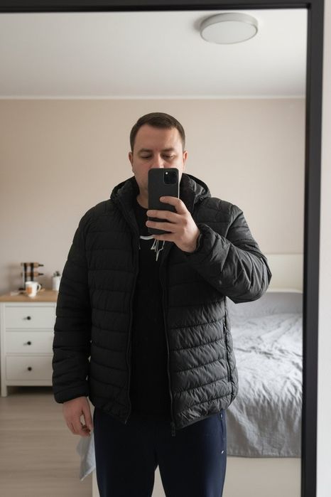 Чоловіча куртка великих розмірів (64-72] батал демісезонна утеплена