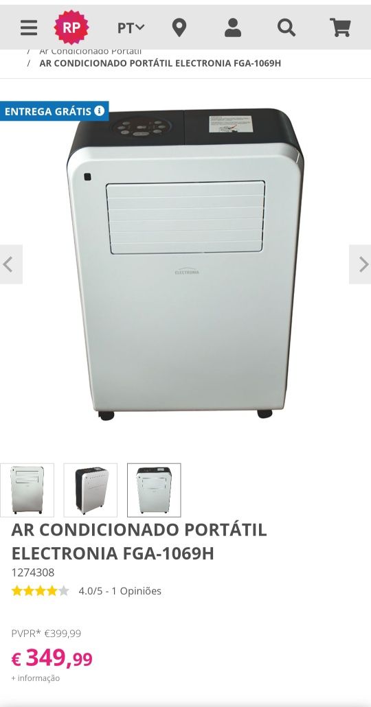 Ar condicionado portátil novo refrigeração/aquecimento com garantia