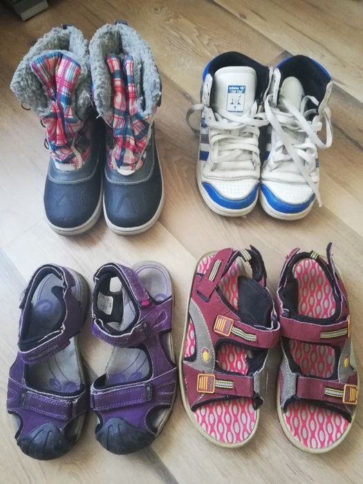 Kozaki, adidasy do kostki-przejściowe, jesienne, Sandały roz.33(21cm)