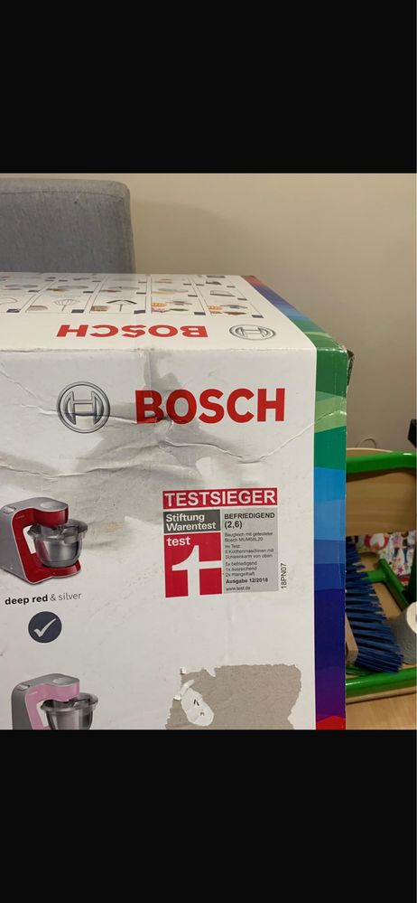 Robot kuchenny bosch, czerwony, wielofunkcyjny, nieużywany, nowy