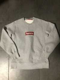 Sweatshirt Supreme Box logo gray