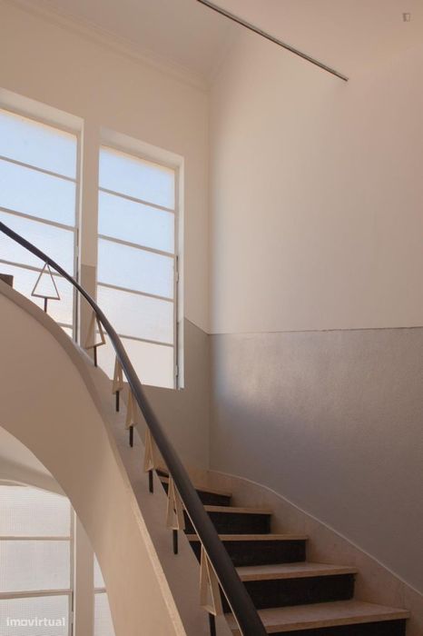 Quarto com cama de casal em apartamento com 4 quartos