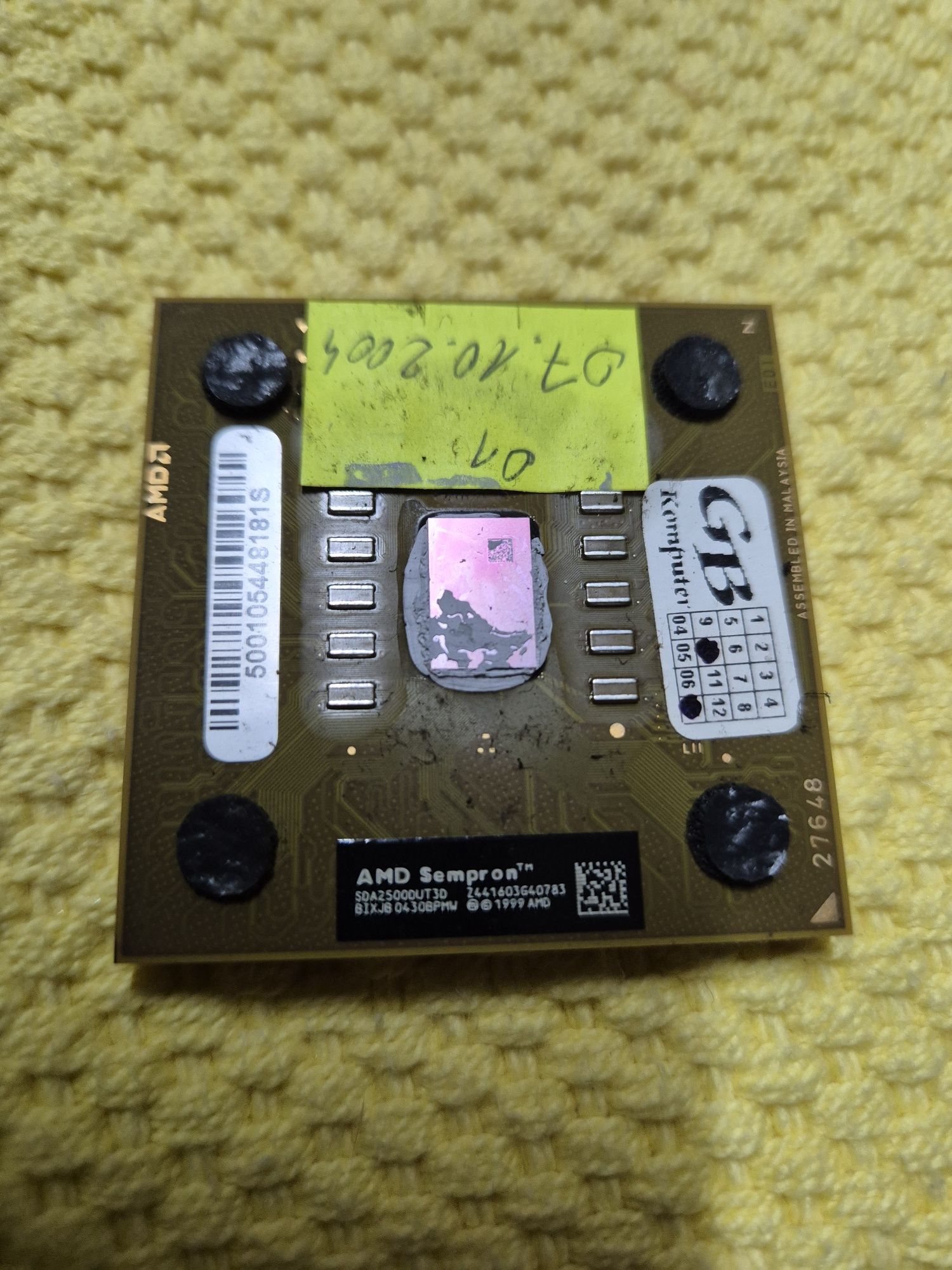 Retro procesory AMD 2X Duron oraz Sempron