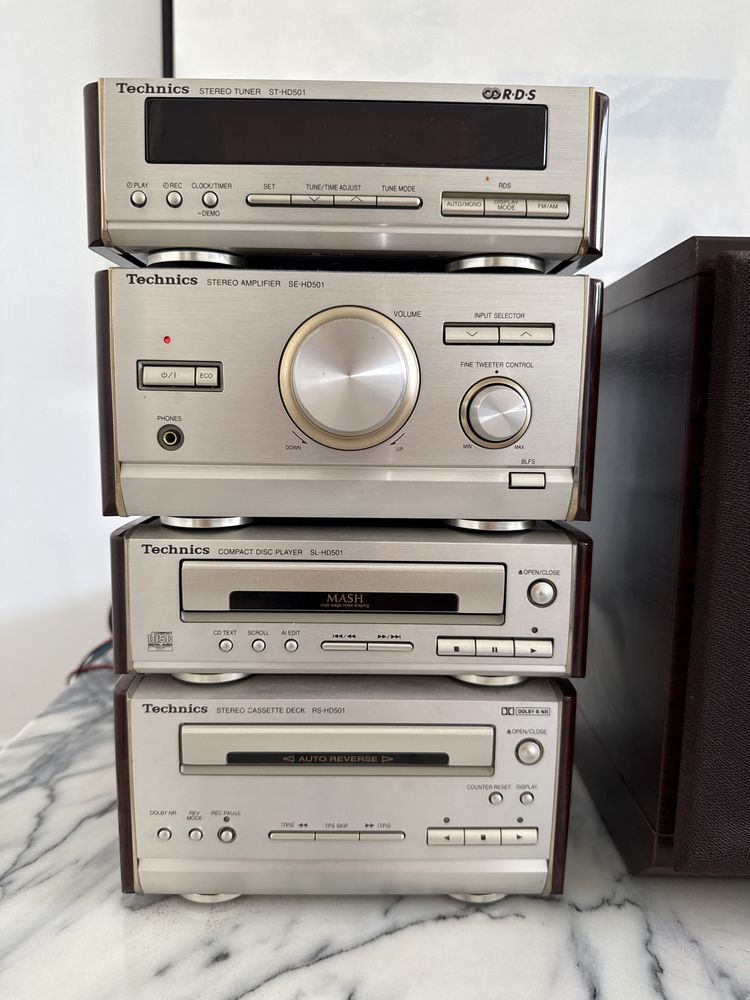 Technics st-hd501 aparelhagem leitor de cds cassette amplifier tuner