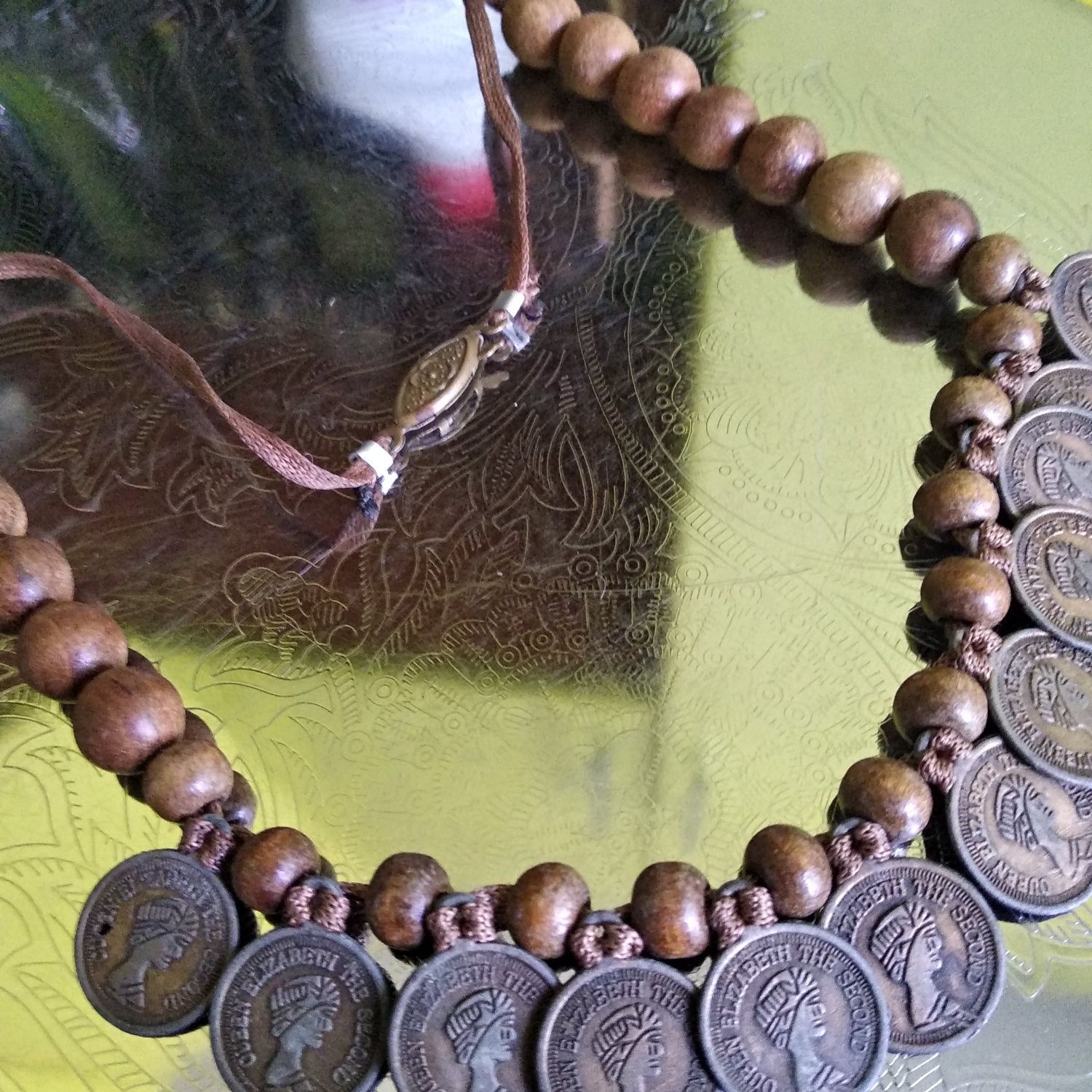 Подарок Колье с монетами в восточном этно стиле