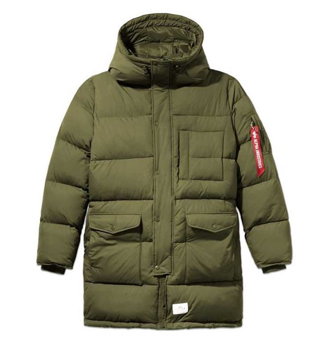 Парка, пуховик Alpha Industries N-3B QUILTED, оригинал 100%, р-ры  S,M