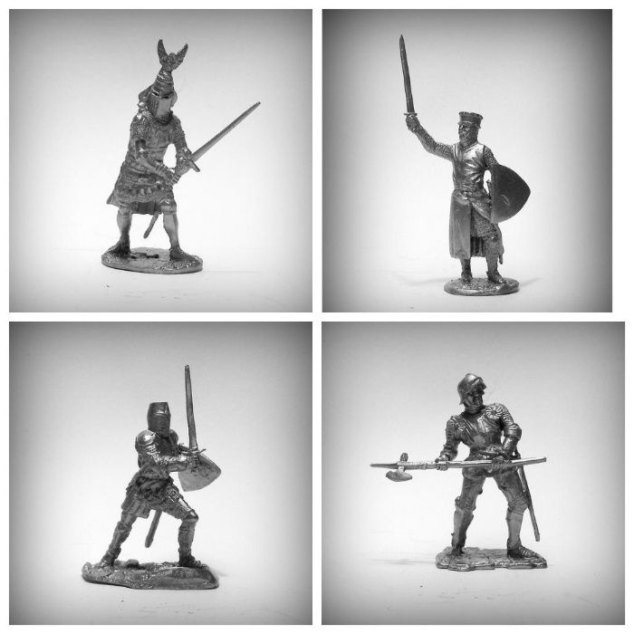 Игрушечные Солдатики Рыцари 1/32 Оловянные Cолдатики