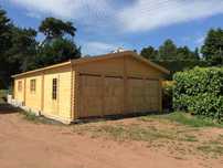 Garagem de Madeira Pré-Fabricada de 36m2 (2 lugares)