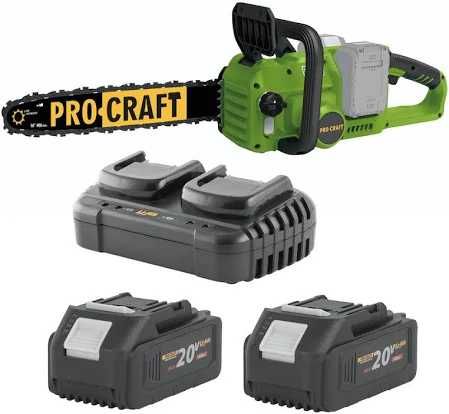 Пила ланцюгова акум. PRO-CRAFT PCA-42/2(2АКБ 20/8max-зар.подвій,олива)