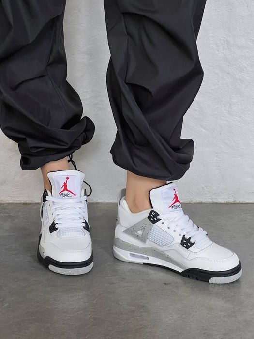Buty Nike Air Jordan Retro 4 White Cement 36-45 unisex trampki