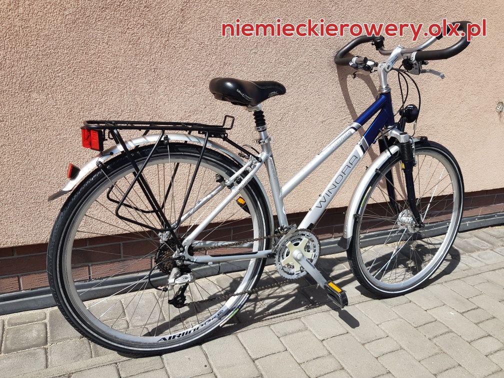 Rower damski trekkingowy WINORA koła 28 SHIMANO DEORE aluminium rabat