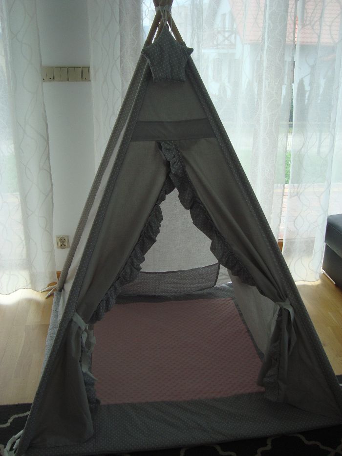 Tipi namiot domek poduszki dla dziewczynki