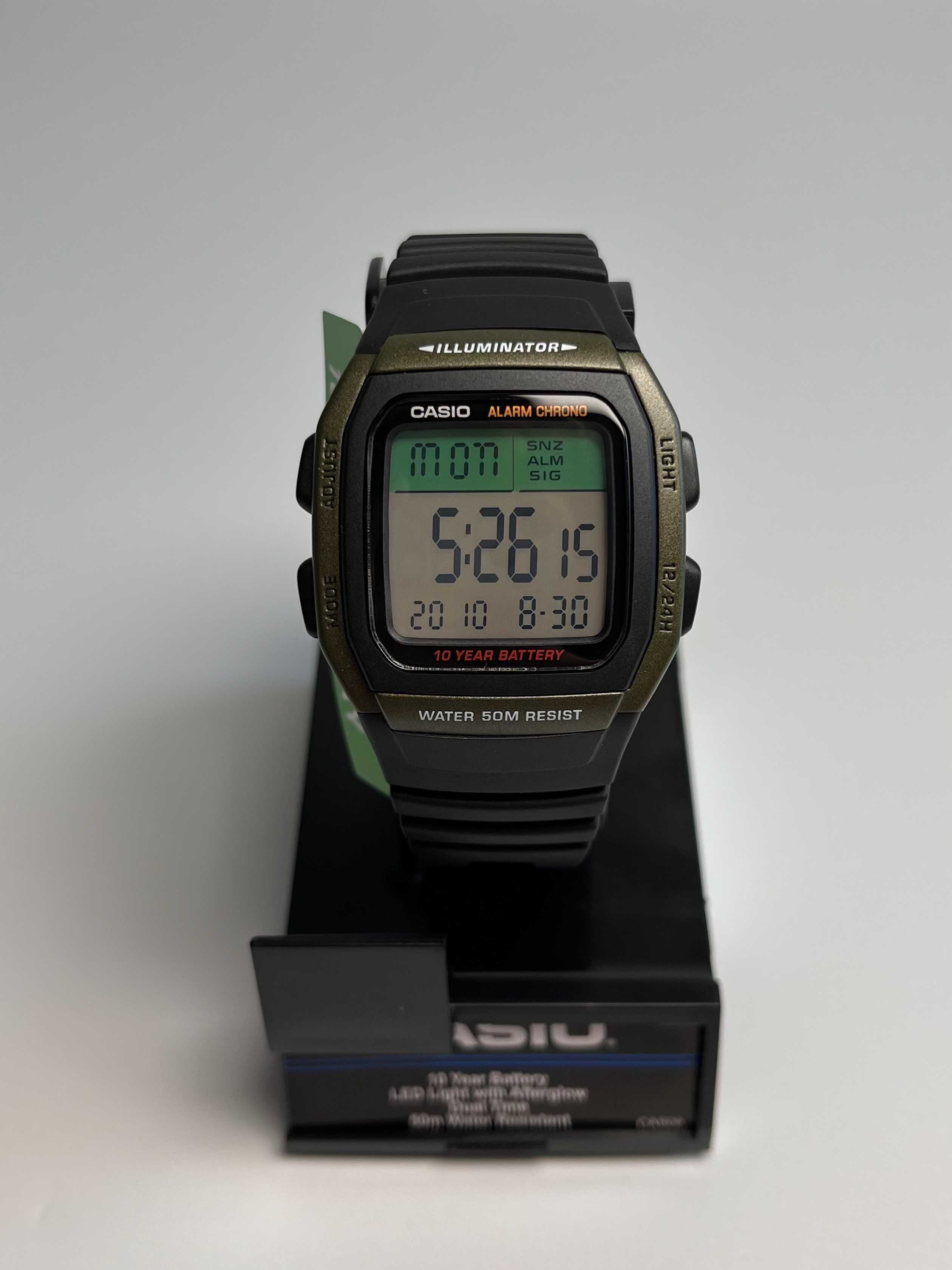 Casio W-96H-3AVCF, годинник касіо, casio illuminator, касио Ø35.5мм