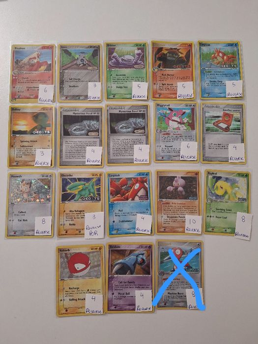 Cartas Pokémon ótimo estado