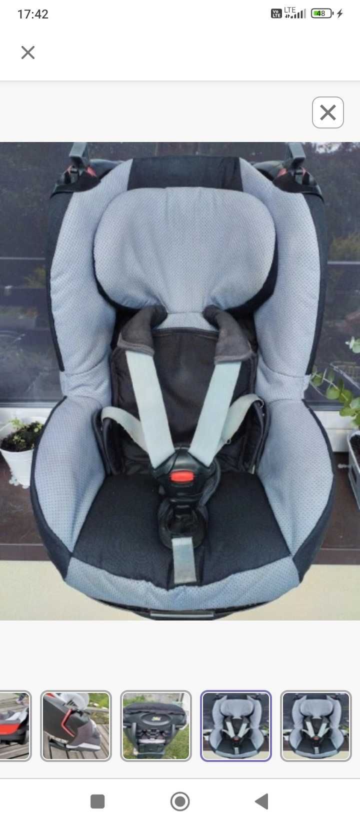Fotelik samochodowy 9-18 kg.Jak nowy!!