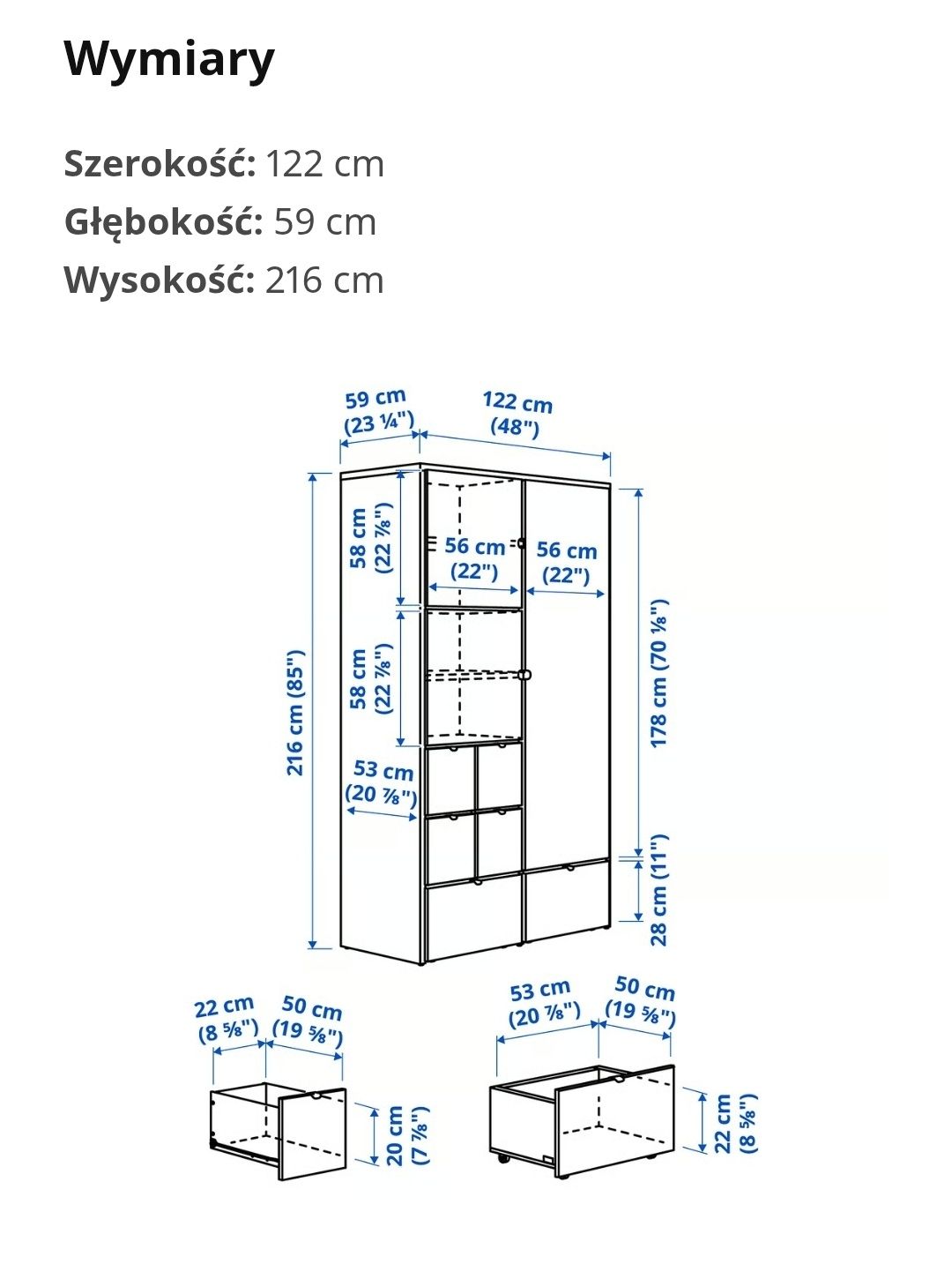 Szafa IKEA biała