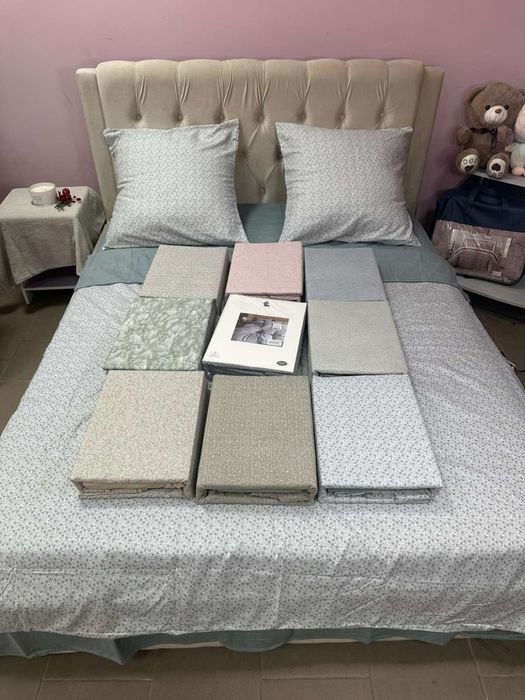 Різномалюнкові комбіноване фланелеві комплекти постільної білизни L&M