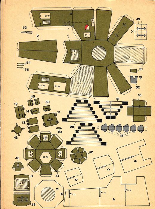 Mały Modelarz 5 1987 samochody pancerne 1:25
