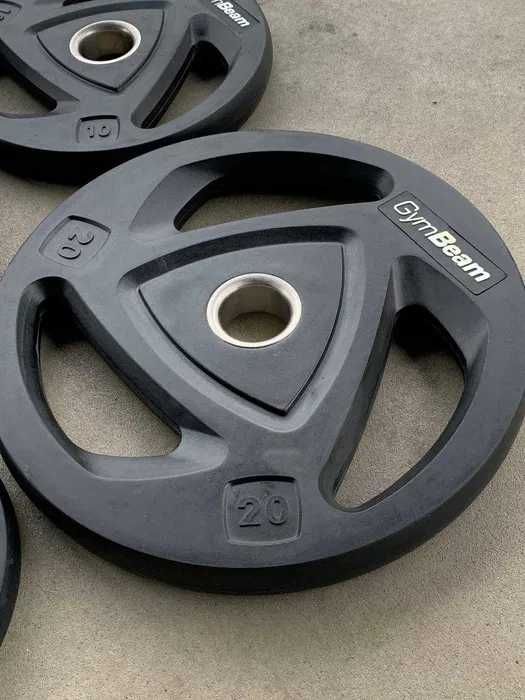 Диски 2.5, 5, 10, 15, 20, 25 кг для олімпійської штанги грифу у гумі