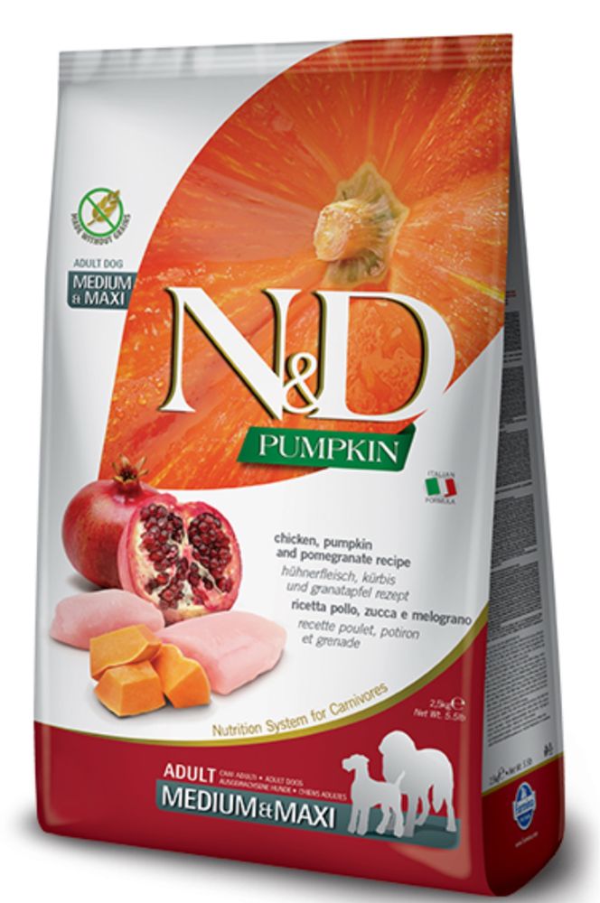 4 кг Корм беззерровий Farmina CHICKEN GRAIN FREE Maxi Medium Adult