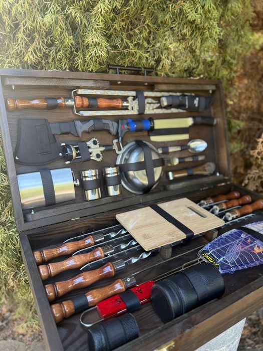 Шампура в кейсе на подарок мужчине мужу, куму, отцу, тестю