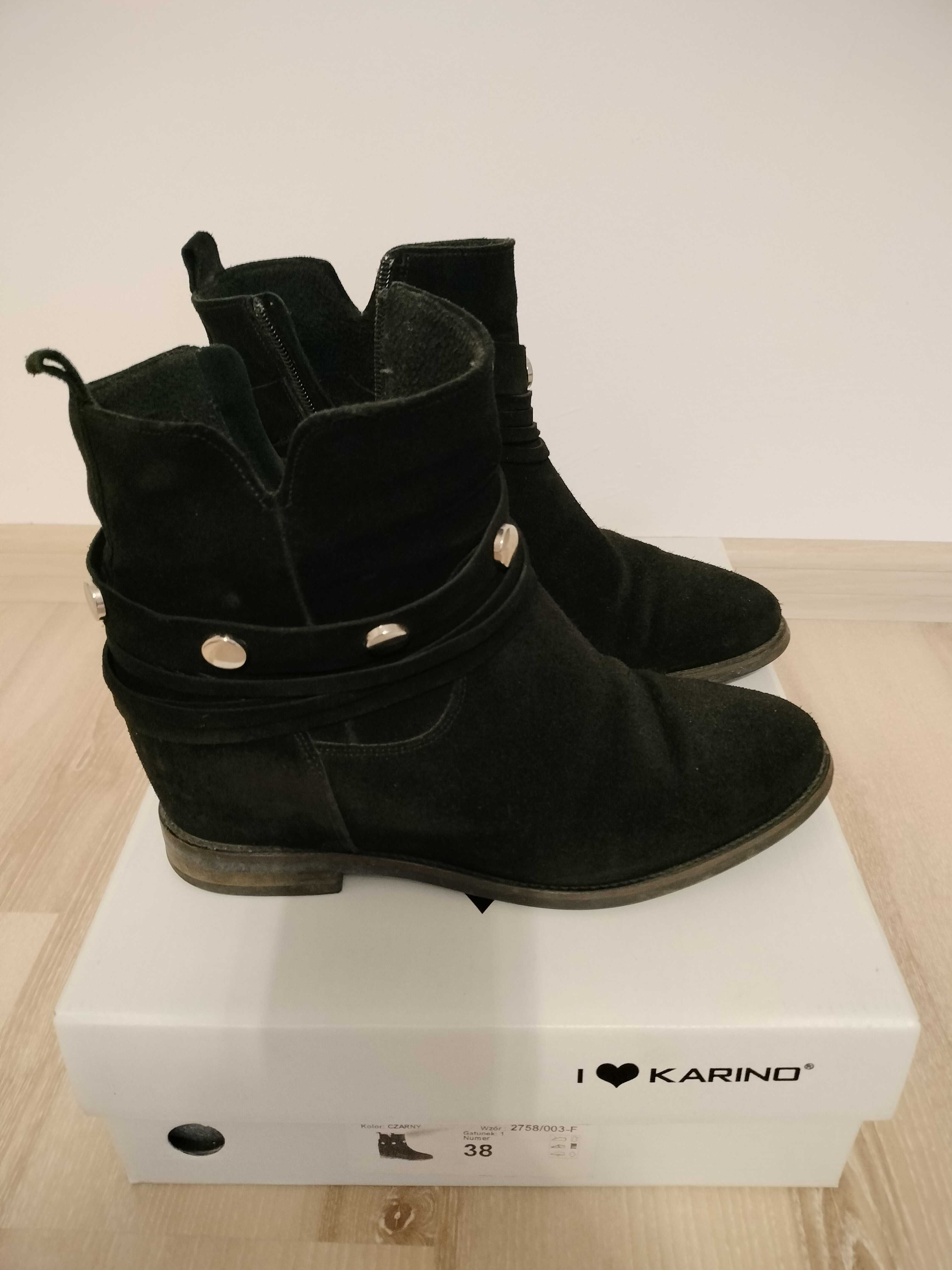 Botki zamszowe Karino 38