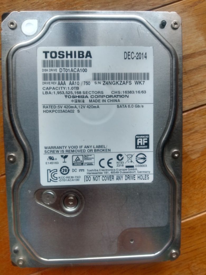 Dysk HDD 1tb Toshiba
