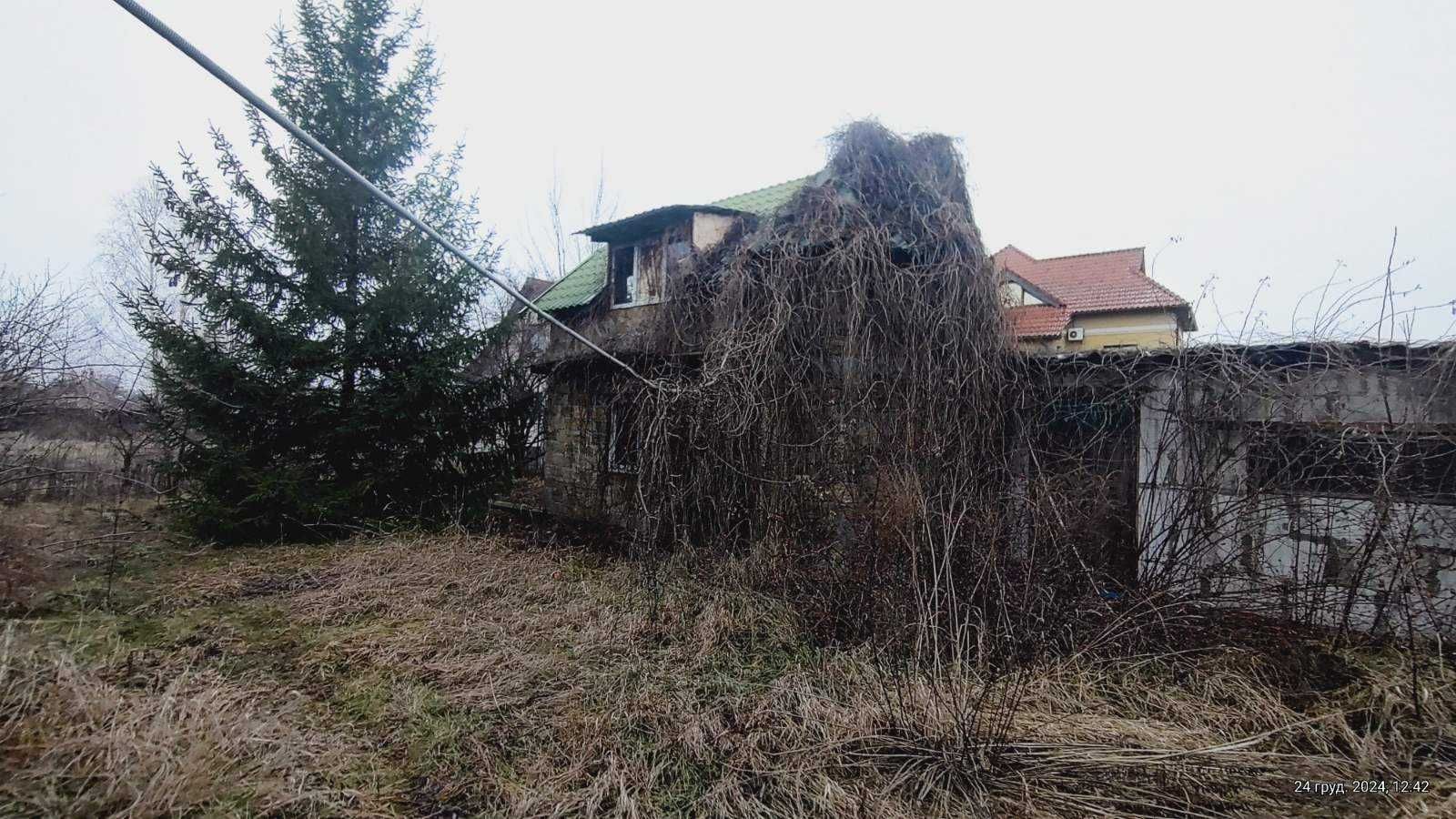 Ділянка 20сот Київ-4км Погреби Центр Зарічна з Будинком 140квм