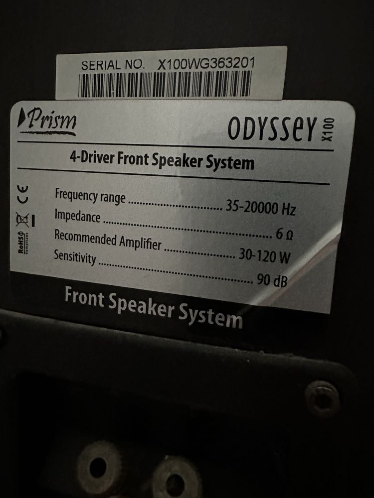 Yamaha RX-V365 5.1 Prism Odyssey + subwoofer VK