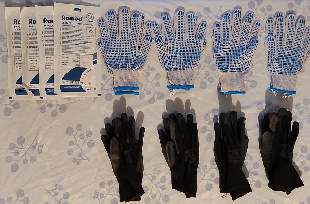 Rękawice robocze zestaw 15 par