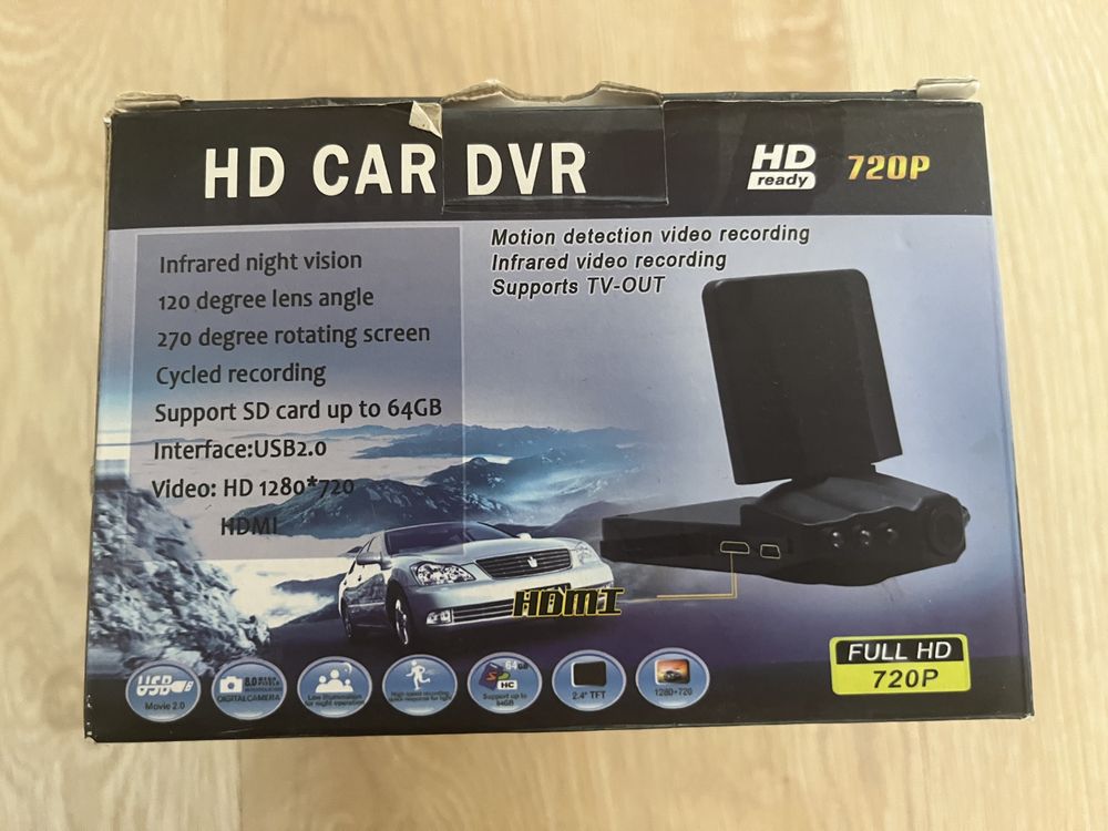 Видеорегистратор HD Car DVR Full HD 720P / 1080P HDMI USB 2.0