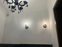 2 czarne zyrandole glamour
