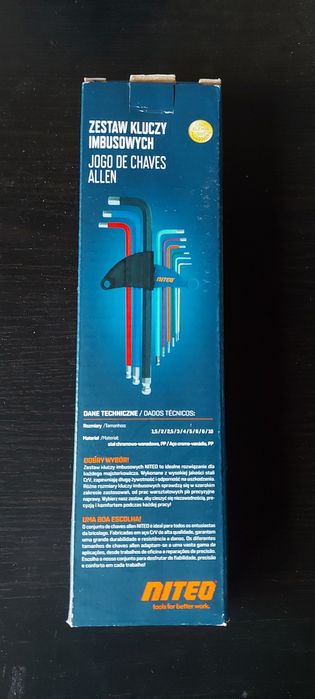 Zestaw kluczy imbusowych + Zestaw kluczy TORX Niteo