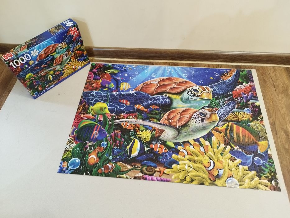 Puzzle 1000 elementów Turtle's Ocean, Jumbo, kompletne