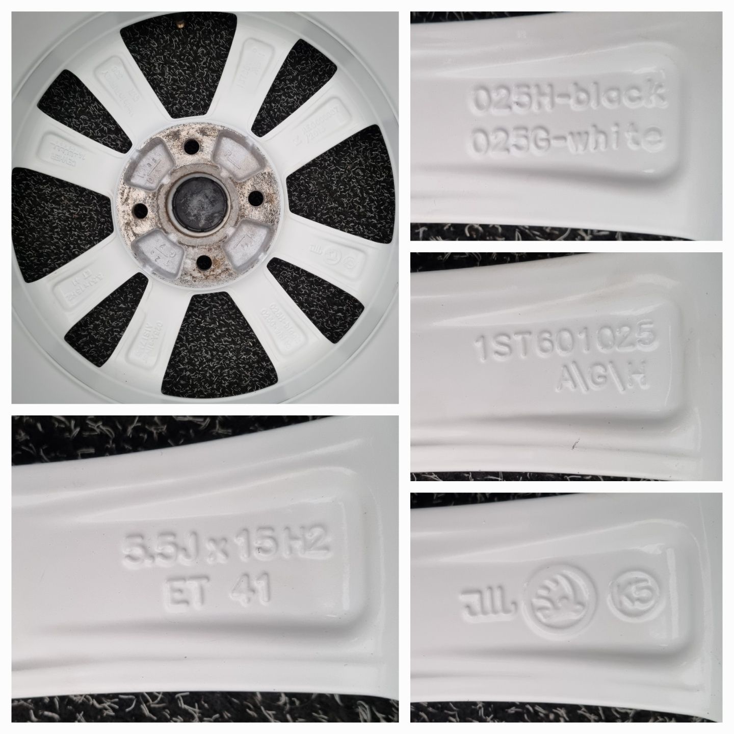 Felgi Alu 15" Skoda Citigo VW Up Seat Mii 4x100 Oryginalne